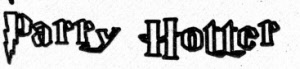 Lettertype gravure (zie voorbeeld): Parry Hotter